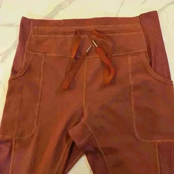 Glyder Street Leggings Womens Utility Stretch High Waist Pants Pink Red Size XL - Picture 8 of 10